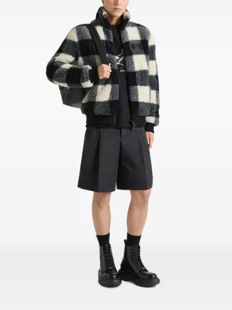 Givenchy checked fleece jacket