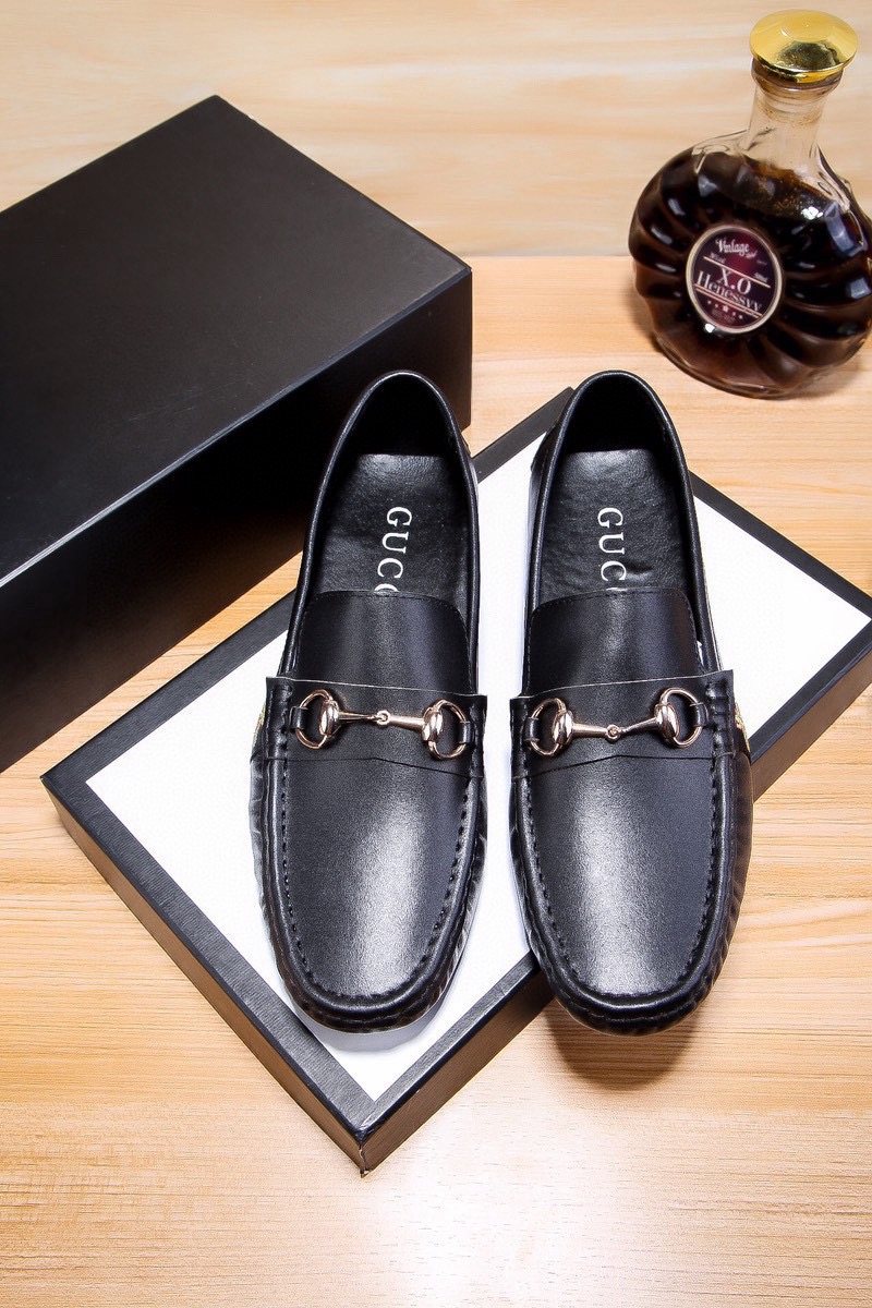 Gucci Men's Black Bit Loafers